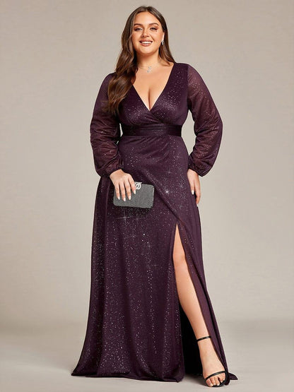 Rovika Fashion Women's Elegant Shimmer Maxi Gowns Dress Black