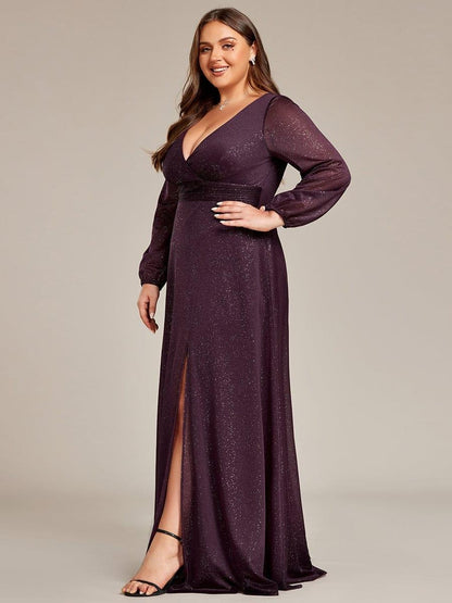 Rovika Fashion Women's Elegant Shimmer Maxi Gowns Dress Black